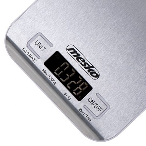 Mesko | Kitchen scale | MS 3169 white | Maximum weight (capacity) 5 kg | Graduation 1 g | Display type | Inox/White - 3